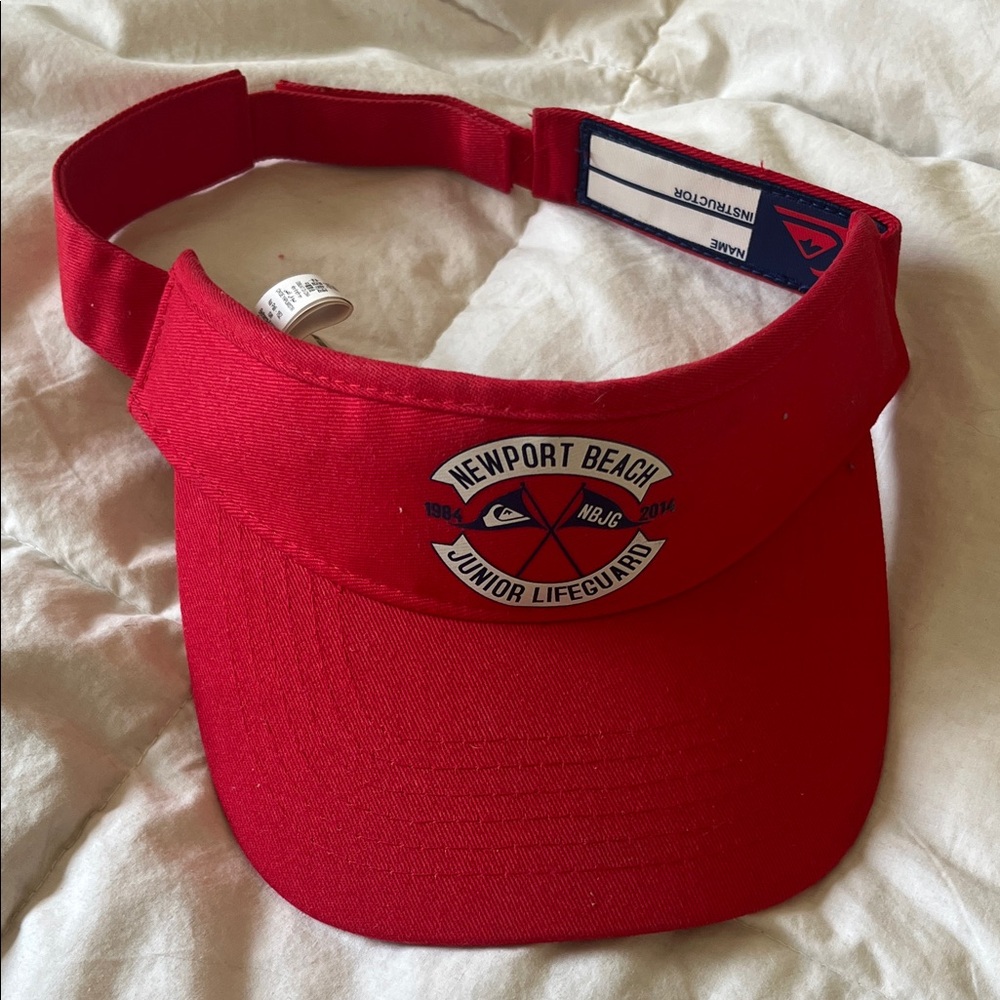 Quiksilver Red Visor Cap